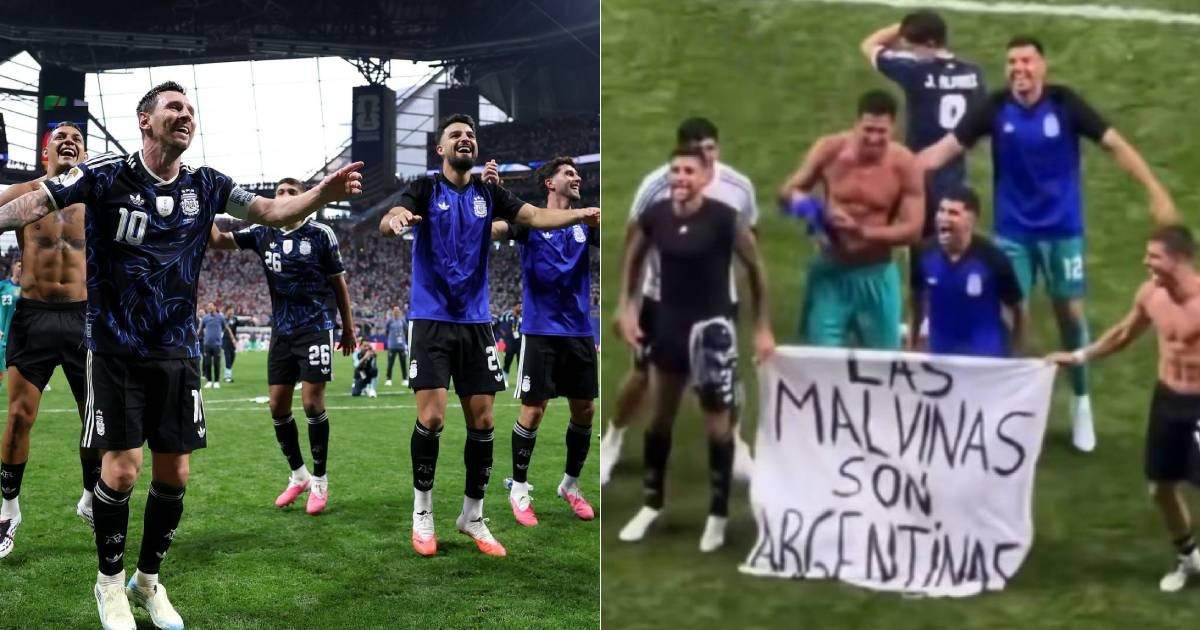 Escala la polémica: Reino Unido exige a la FIFA investigar a Argentina por la pancarta de las Malvinas