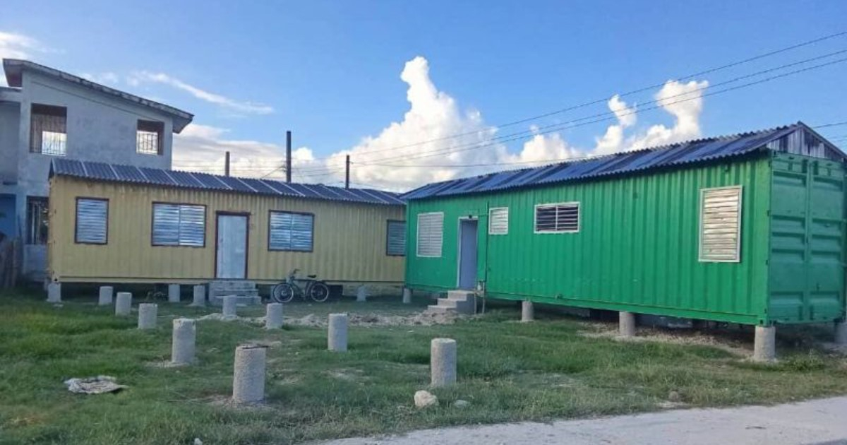 Prensa oficialista admite «escasos avances» en programa de viviendas en contenedores en Sancti Spíritus – CiberCuba
