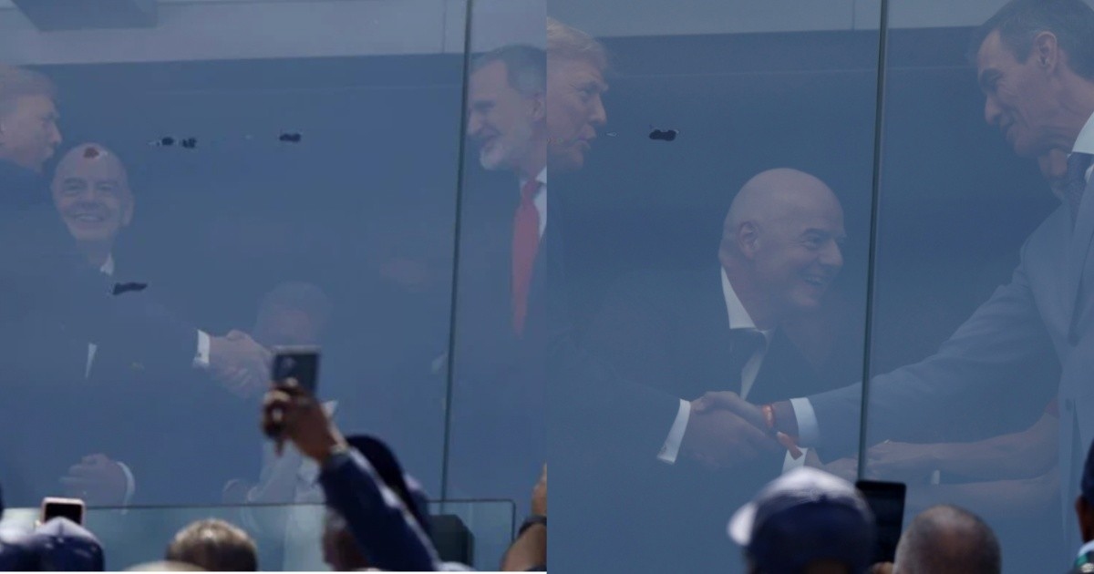 Imágenes de la Final: El saludo de Trump con los reyes de España y Pedro Sánchez