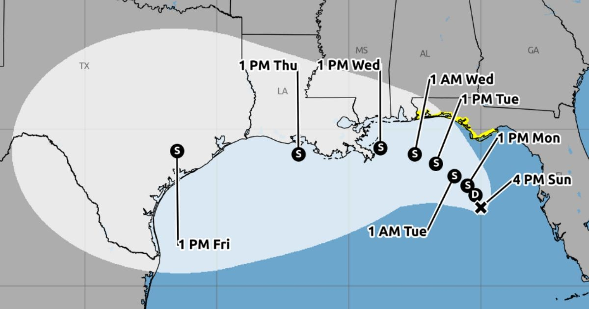Depresión tropical amenaza con fortalecerse y pone bajo vigilancia al noroeste de Florida