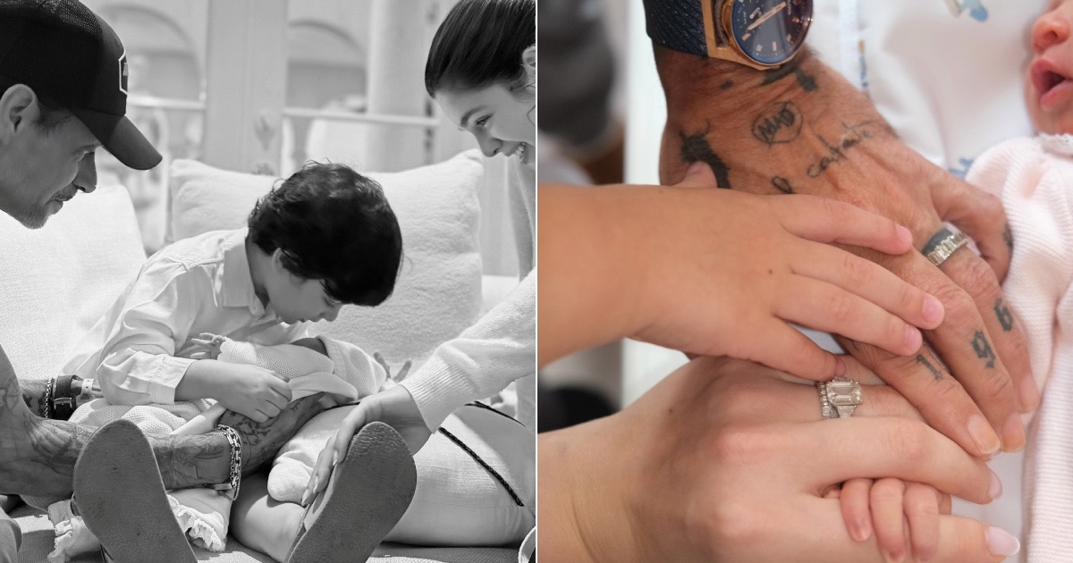 Nadia Ferreira y Marc Anthony dan la bienvenida al mundo a su pequeña Myla