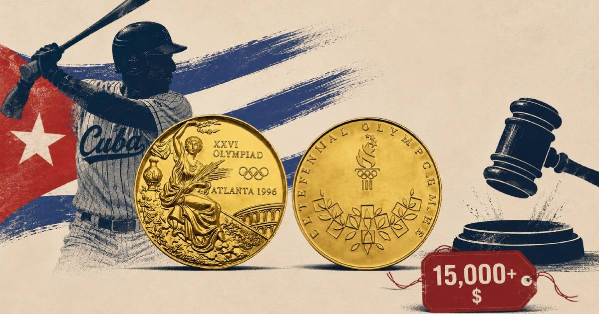 Venden por más de 15 mil dólares una medalla de oro del béisbol cubano en Atlanta 1996