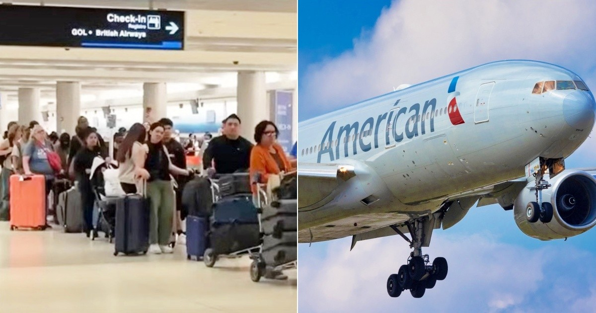 Largas colas en el Aeropuerto de Miami tras fallas de los sistemas de American Airlines