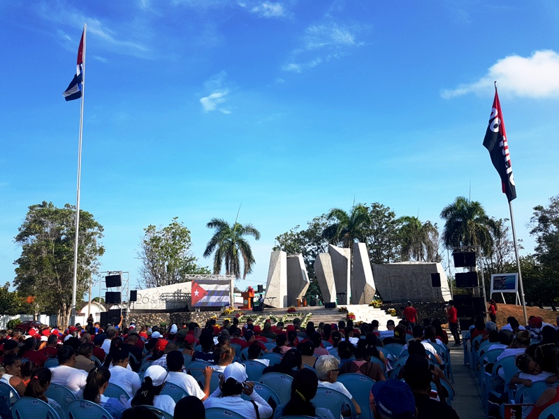 En el municipio de Minas, acto de la provincia de Camagüey, por el Día de la Rebeldía Nacional
