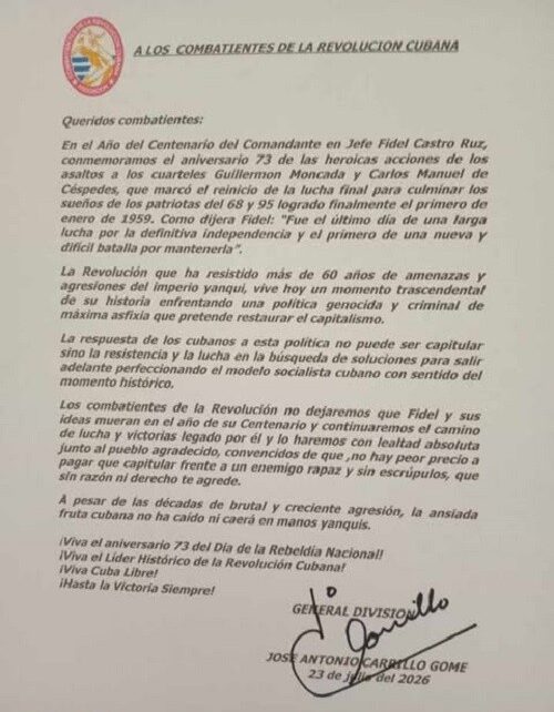 Asociación de Combatientes reafirma respaldo incondicional a la Revolución