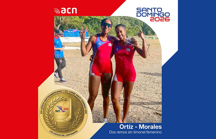 Logran remeros cubanos oro, plata y bronce en Santo Domingo 2026