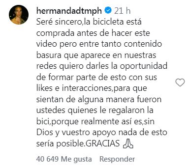Una bicicleta para Dainer: Influencer Yeison López revela que ya la compró antes del reto viral