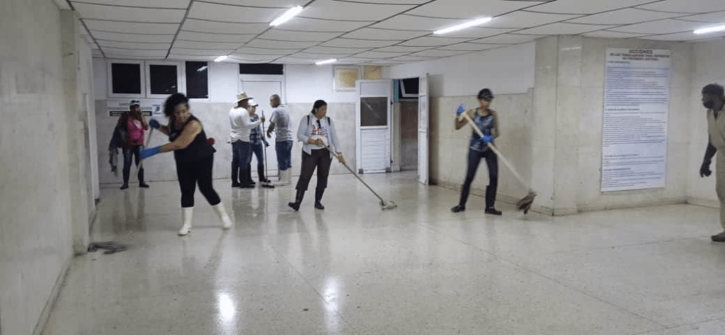 Sindicatos unidos por la salud: jornada de trabajo voluntario en el «Héroes del Baire»