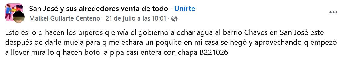 Conductor de pipa estatal desata indignación al botar agua mientras miles de cubanos siguen sin suministro – CiberCuba