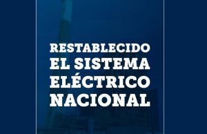 Restablecido Sistema Electroenergético Nacional en todo el país