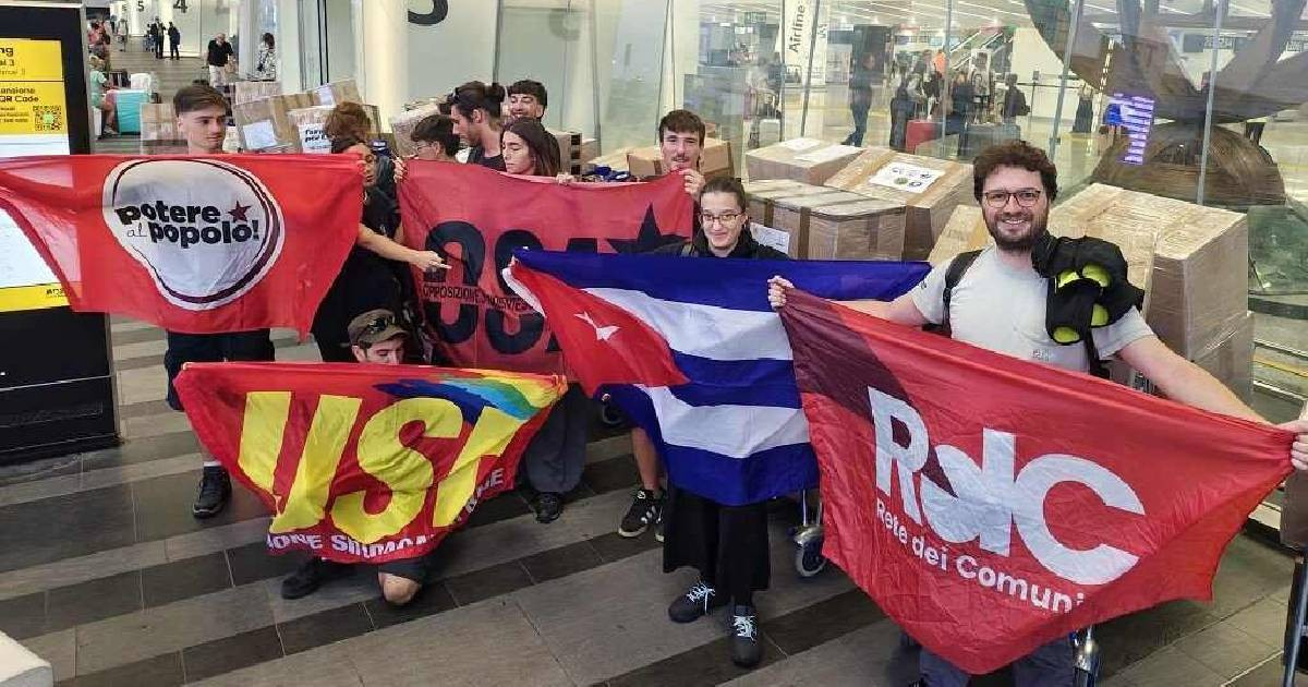 Italianos de izquierda llegan a Cuba para celebrar el centenario de Fidel Castro