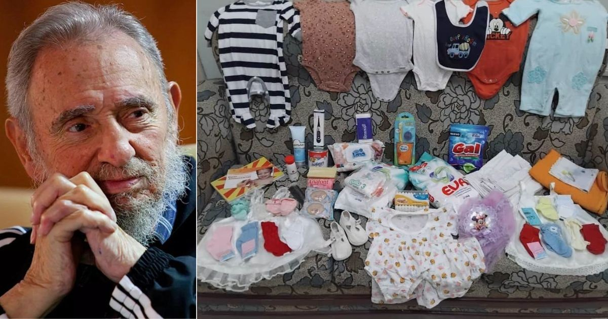 Ni la maternidad escapa al culto a Fidel: entregan canastilla a bebé nacida el 13 de agosto en Holguín