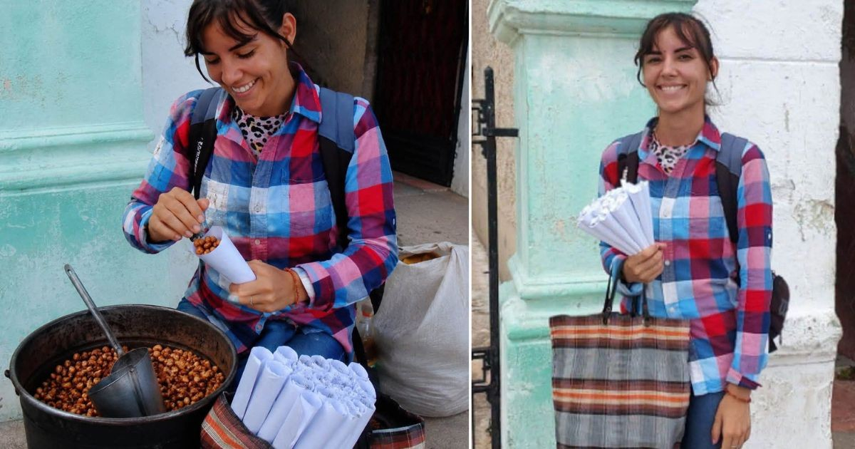 «Gracias de corazón»: la joven cubana que vende maní en Matanzas respondió a la ola de apoyo que recibió en redes