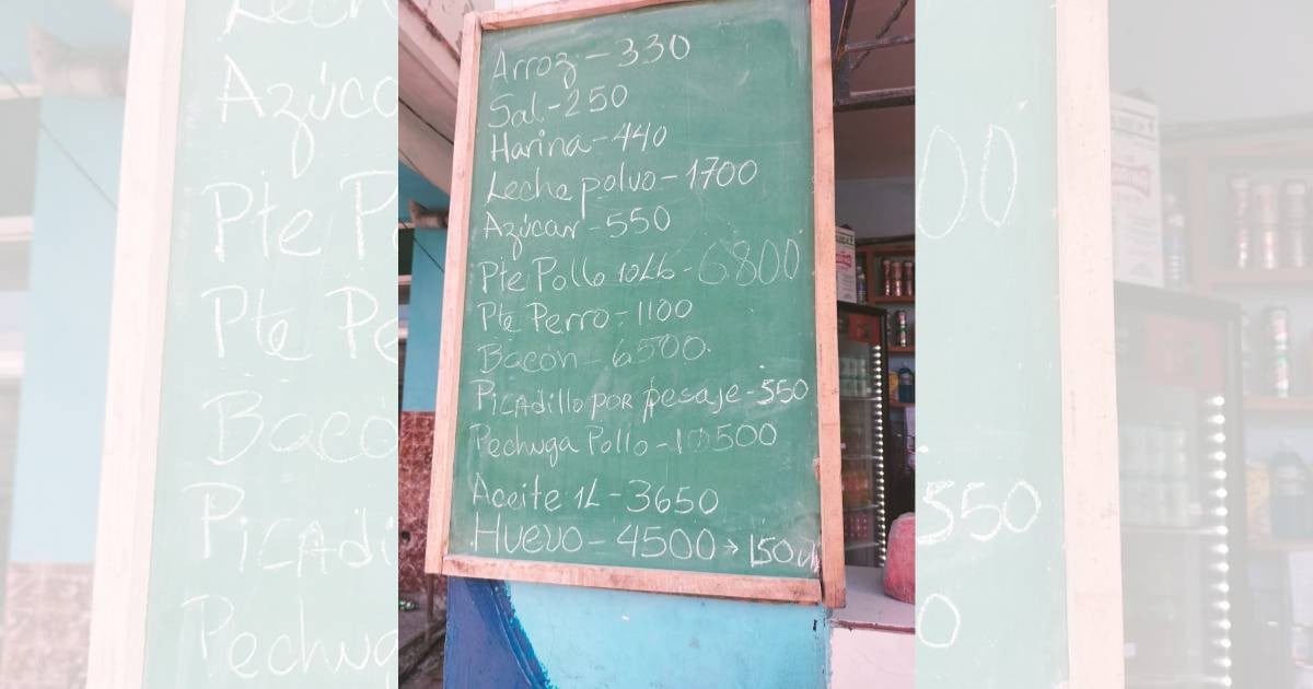Cubana muestra los precios en un establecimiento: “estos son los más baratos. ¡Ustedes no quieren ver los más caros!”