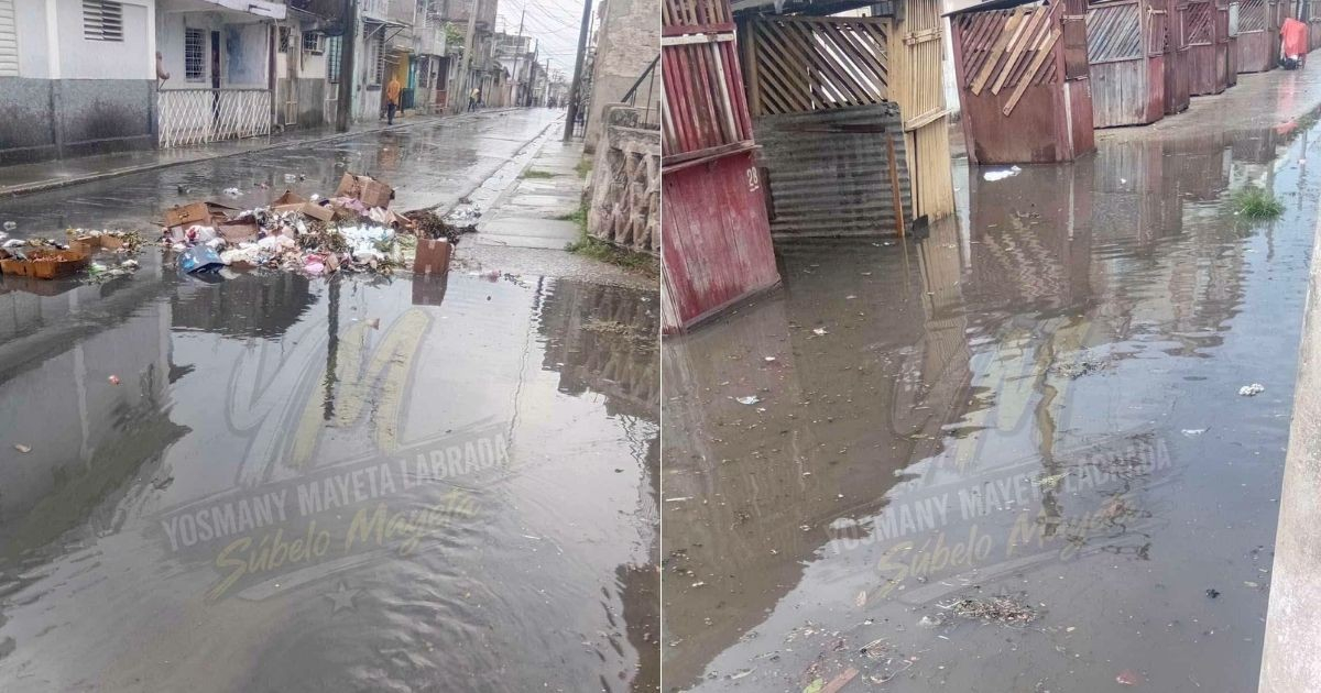 «Agua oscura…, desperdicios flotando y basura amontonada»: foco insalubre en calle de Santiago de Cuba