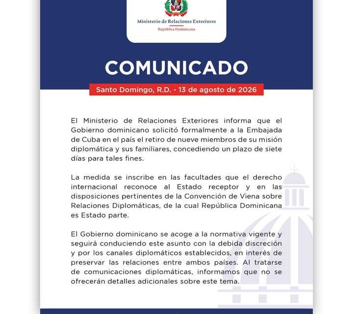 República Dominicana expulsa a diplomáticos cubanos mientras EEUU vuelve a amenazar con una intervención en Cuba – Diario Red