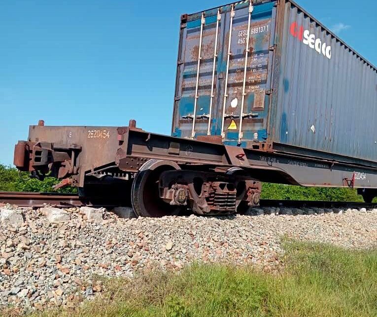 Accidente de un tren de carga en Camagüey