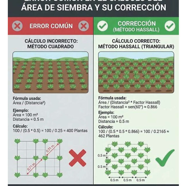 Aprovechamiento óptimo de la superficie a sembrar