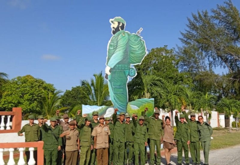 Conmemoran centenario de Fidel en una unidad de la DAAFAR Ahora