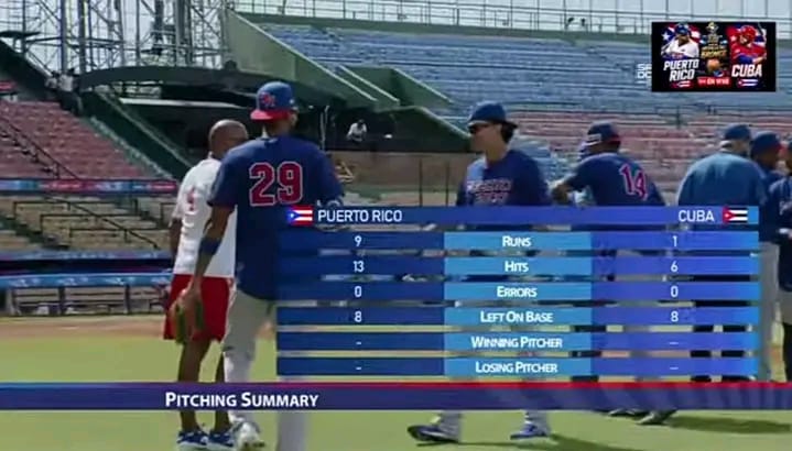 Cuba cede ante Puerto Rico y queda fuera del podio del béisbol centrocaribeño