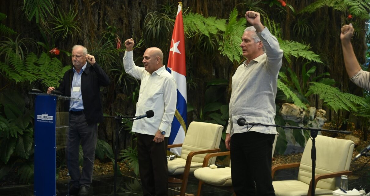 Díaz-Canel recibe a delegados de la IV Asamblea Continental del ALBA