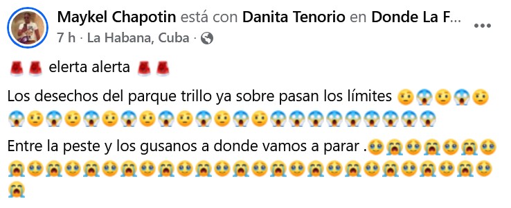 Basura desborda el parque Trillo en Centro Habana y vecinos estallan: “Entre la peste y los gusanos, ¿a dónde vamos a parar?”