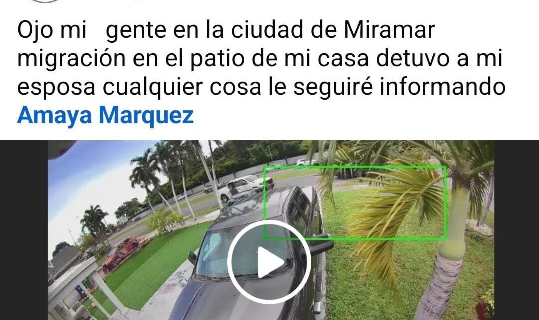 Cámara de seguridad capta tenso encuentro entre agentes de ICE y una mujer en su casa de Miramar