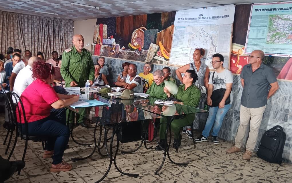 Consejo de Defensa Provincial chequea preparación popular Giron