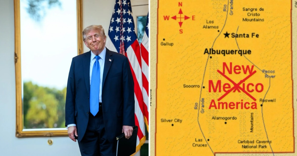 Trump sugiere cambiar el nombre del estado Nuevo México a «Nueva America»
