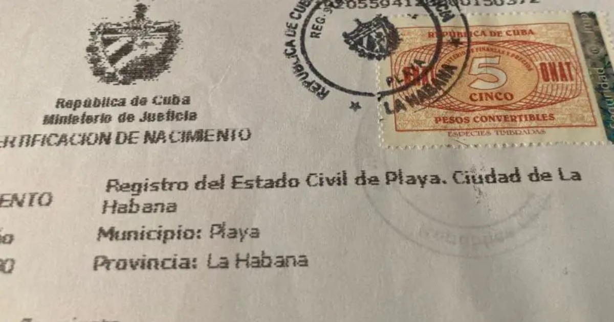 Régimen cubano fija nuevas tarifas consulares para documentos del Registro Civil