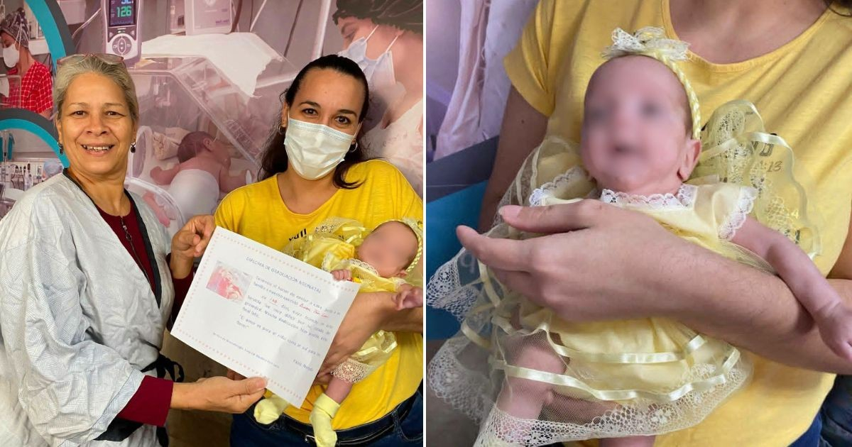 Nació con solo 26 semanas, luchó durante 138 días y Aurora finalmente está en casa en Holguín