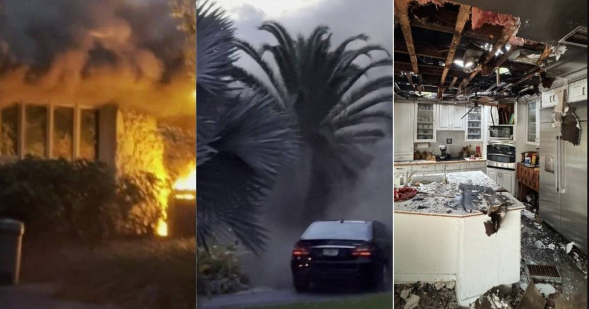 Incendio destruye parte de una vivienda en Coral Gables y deja el techo en ruinas