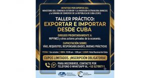 Anuncia Cámara de Comercio taller sobre exportación e importación