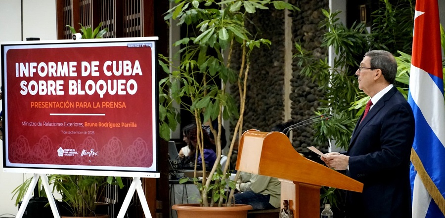 Presenta Bruno Rodríguez el Informe de Cuba que denuncia los daños del bloqueo