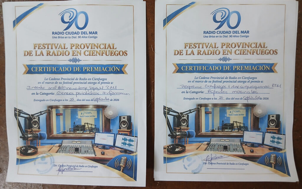 Cienfuegos premia las mejores obras y realizadores del Festival Provincial de la Radio 2026