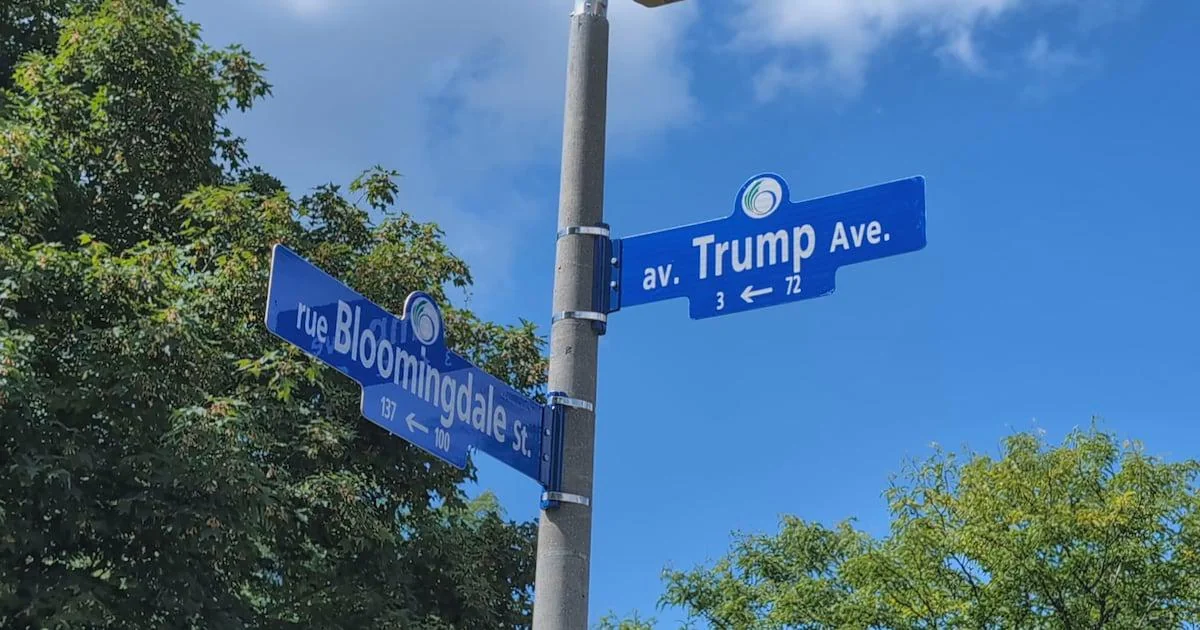 Capital de Canadá se deshace de Avenida Trump