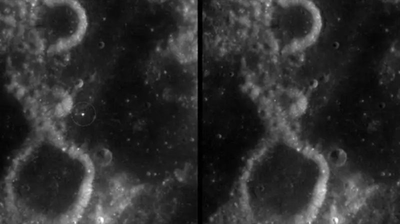 Un enorme objeto choca contra la Luna y deja un cráter del diámetro de 2 campos de fútbol