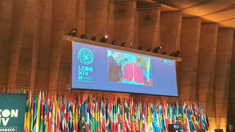 León XIV en Unesco: IA, paz y dignidad humana
