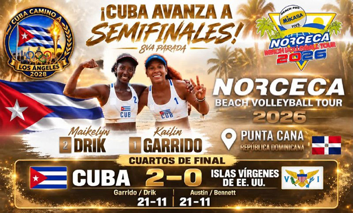 Dúos playeros cubanos hoy en semifinales en parada de Santo Domingo (+Fotos)