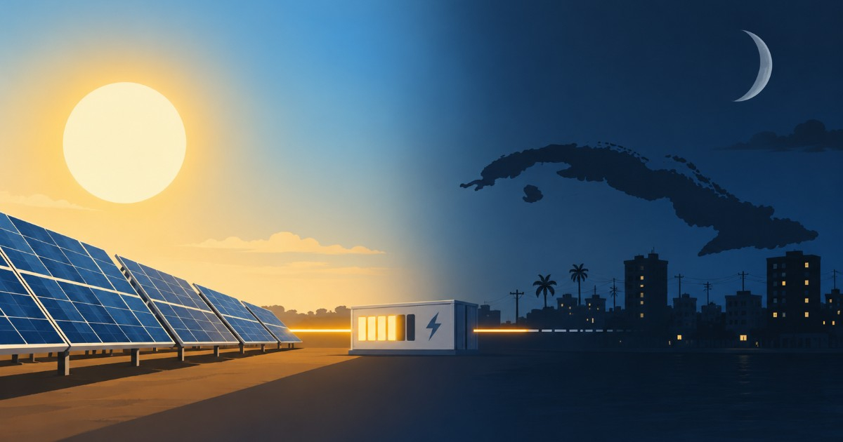 China promete más energía solar a Cuba: por qué 493 MW al mediodía no evitan un déficit de 2.040 MW en el pico