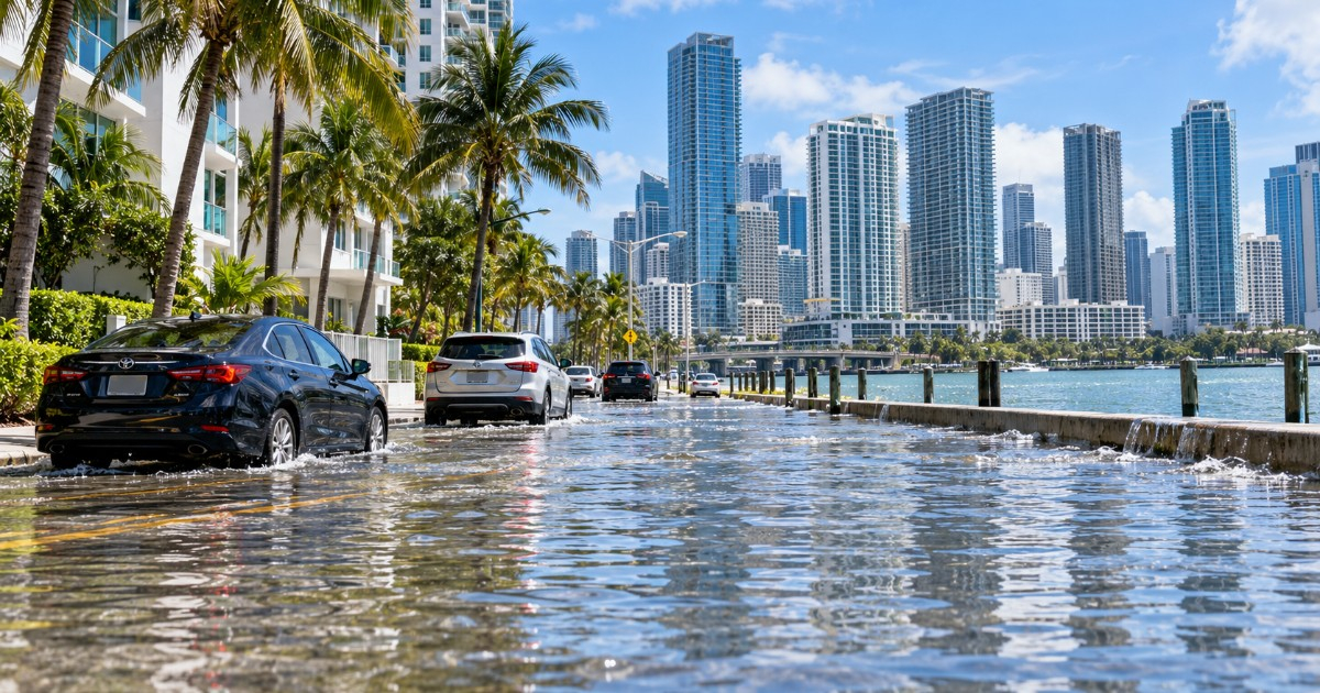 Fin de semana pasado por agua en Miami: hasta 5 pulgadas de lluvia, ráfagas de 40 mph y riesgo de inundaciones hasta el lunes