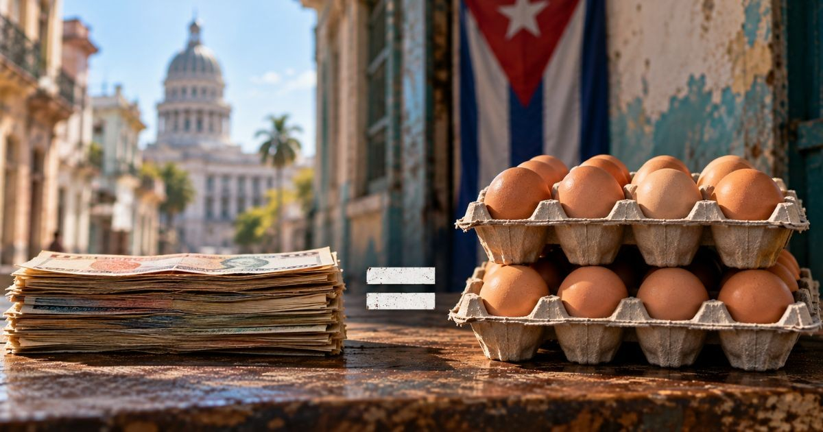 El salario medio en Cuba sube a 7,354 pesos: apenas 8 euros al cambio informal y menos de dos cartones de huevos