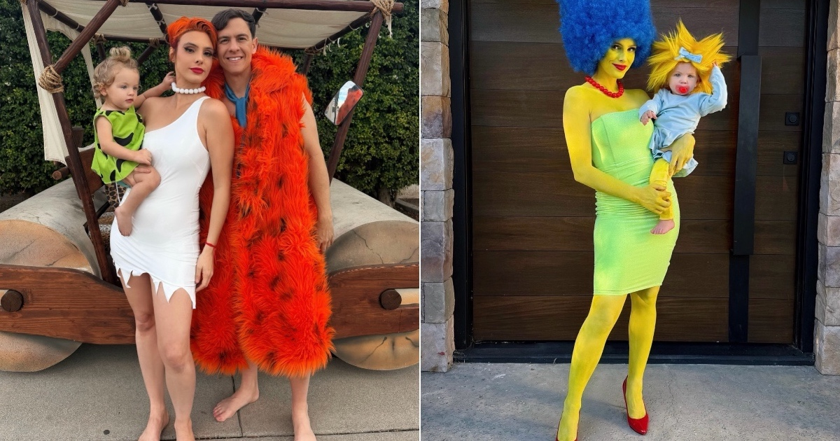 ¡De Los Picapiedra a Los Simpson! Lele Pons, Guaynaa y su hija se adelantan a Halloween con sus divertidos disfraces