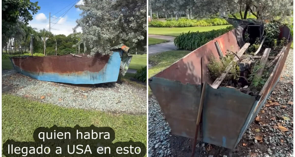 Balsa exhibida en Hialeah desata interesante búsqueda ¿Quiénes escaparon de Cuba en ella? – Periódico Cubano