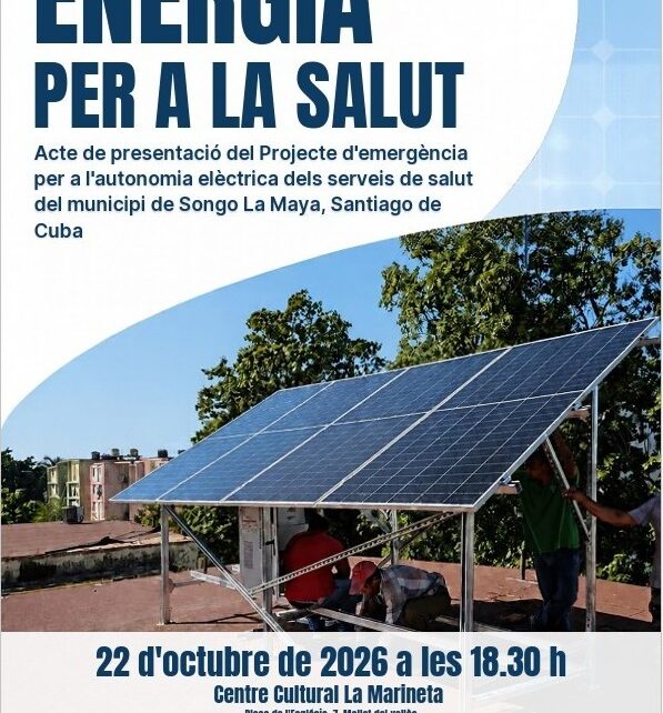 «Energia per a la salut»: charla sobre la revolución energética de Cuba frente al bloqueo de EEUU en Mollet del Vallès, 22 de octubre – Cubainformación