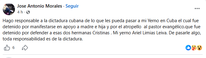 Identifican a cubano detenido tras protestar con cartel en el Capitolio de La Habana