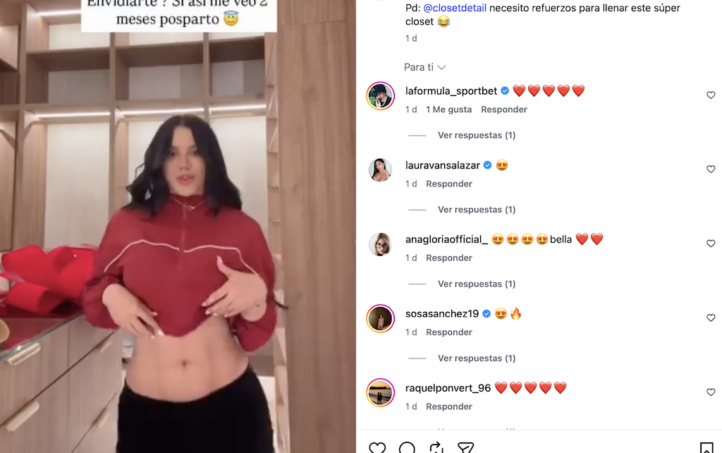 «¿Envidiarte? Si así me veo dos meses posparto»: Samantha Espineira presume de cuerpazo con una pullita en redes