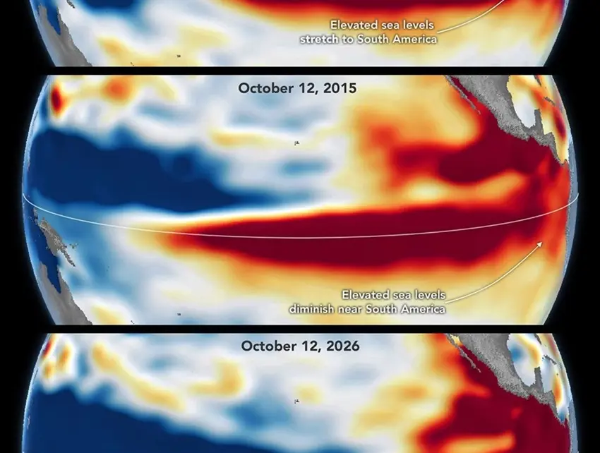 La NASA compara El Niño de 1997, 2015, 2026 y llega a una alarmante conclusión