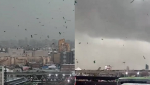 Tornado sorprende a Santiago de Chile (+ Video)